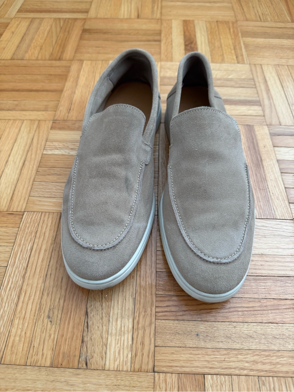 Sunspel Men's Slip-On Suede Casual Shoe - Taupe